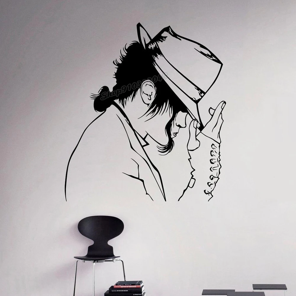 Home Decor Y2K - Âm Nhạc Decal Dán Tường Michael