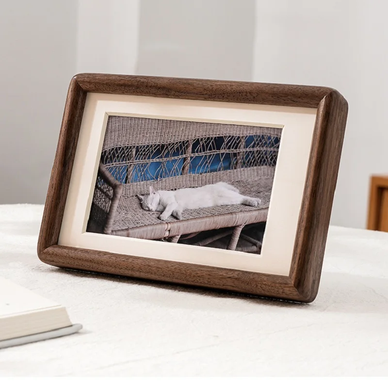 Bamboo Photo Frame - Solid Wood Black Walnut Photo Frame