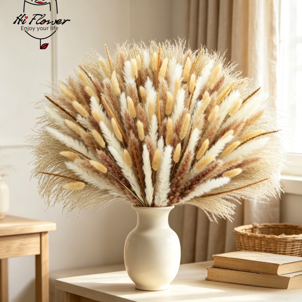 Natural Dried Pampas Grass Bou - đánh giá và giá Pampas Grass Decor