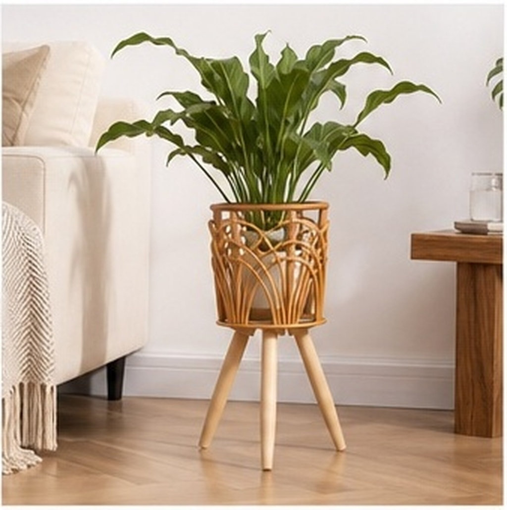 Wood Rattan Planter Basket Sta - đánh giá và giá Rattan Plant Basket