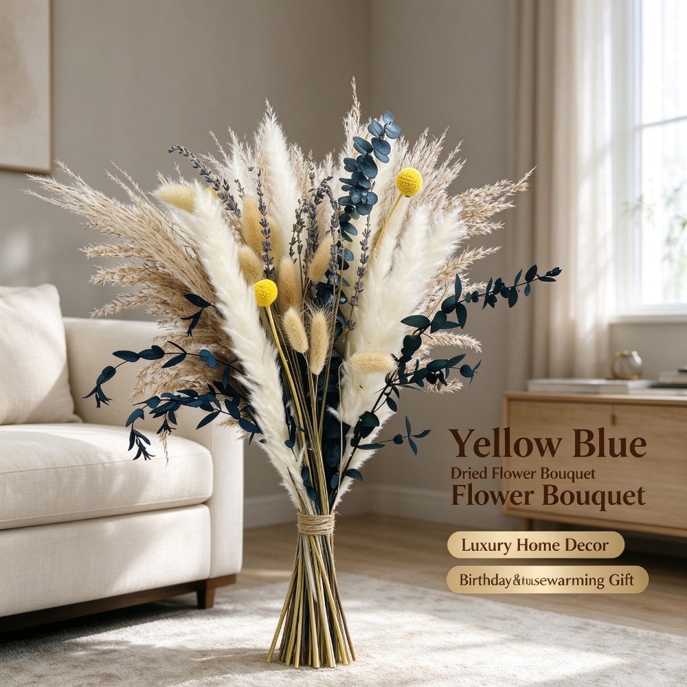 Pampas grass dried flower bouq - đánh giá và giá Pampas Grass Decor