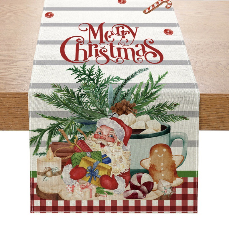 Christmas Table Runner New Xma - đánh giá và giá Linen Table Runner