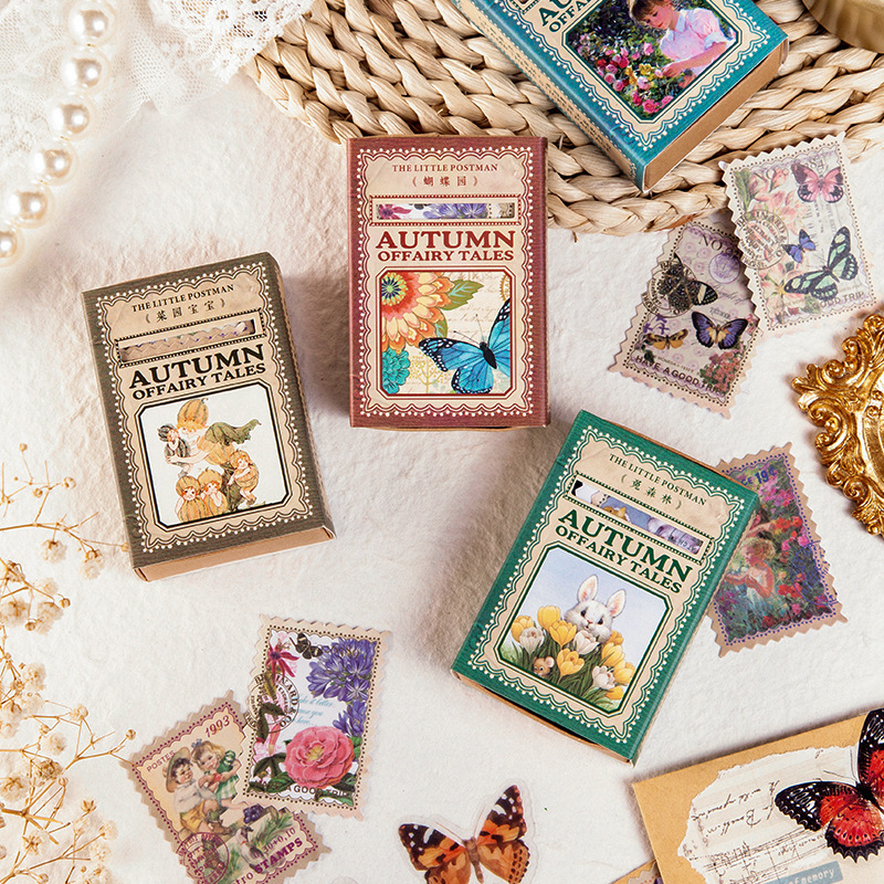 100pcs Autumn Fairy Tale Stamp - đánh giá và giá Home Decor Magazine