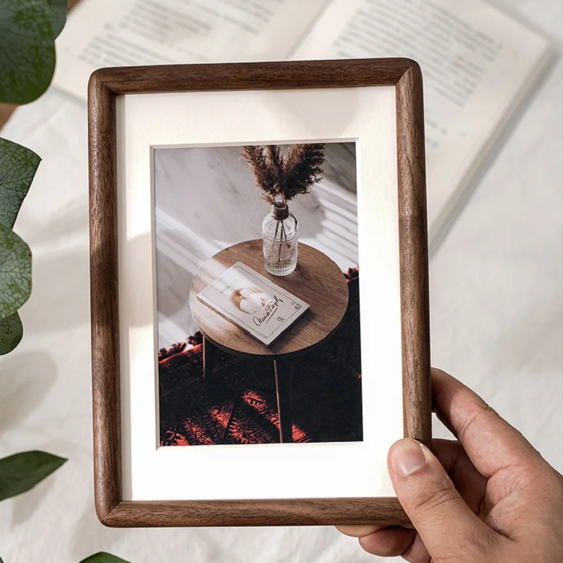 Solid Wood Black Walnut Photo  - đánh giá và giá Bamboo Photo Frame