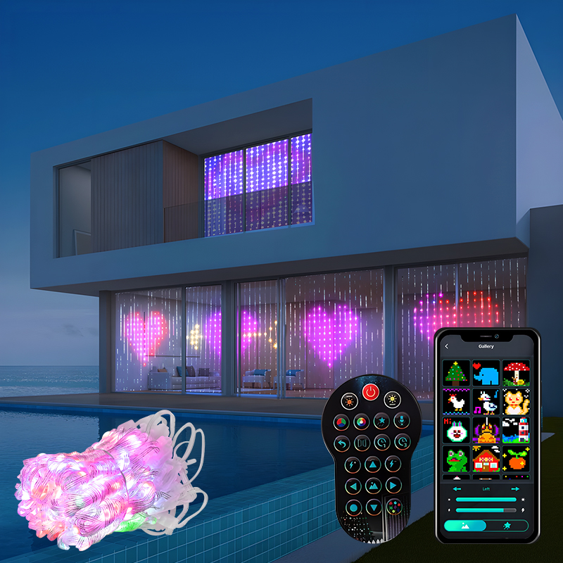 400LEDs RGBIC Smart Curtain Li - đánh giá và giá Home Decor Free App