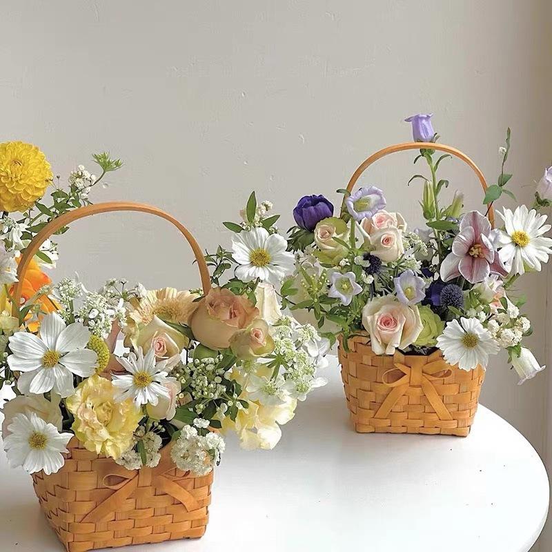New Willow Rattan Bride Flower - đánh giá và giá Rattan Plant Basket